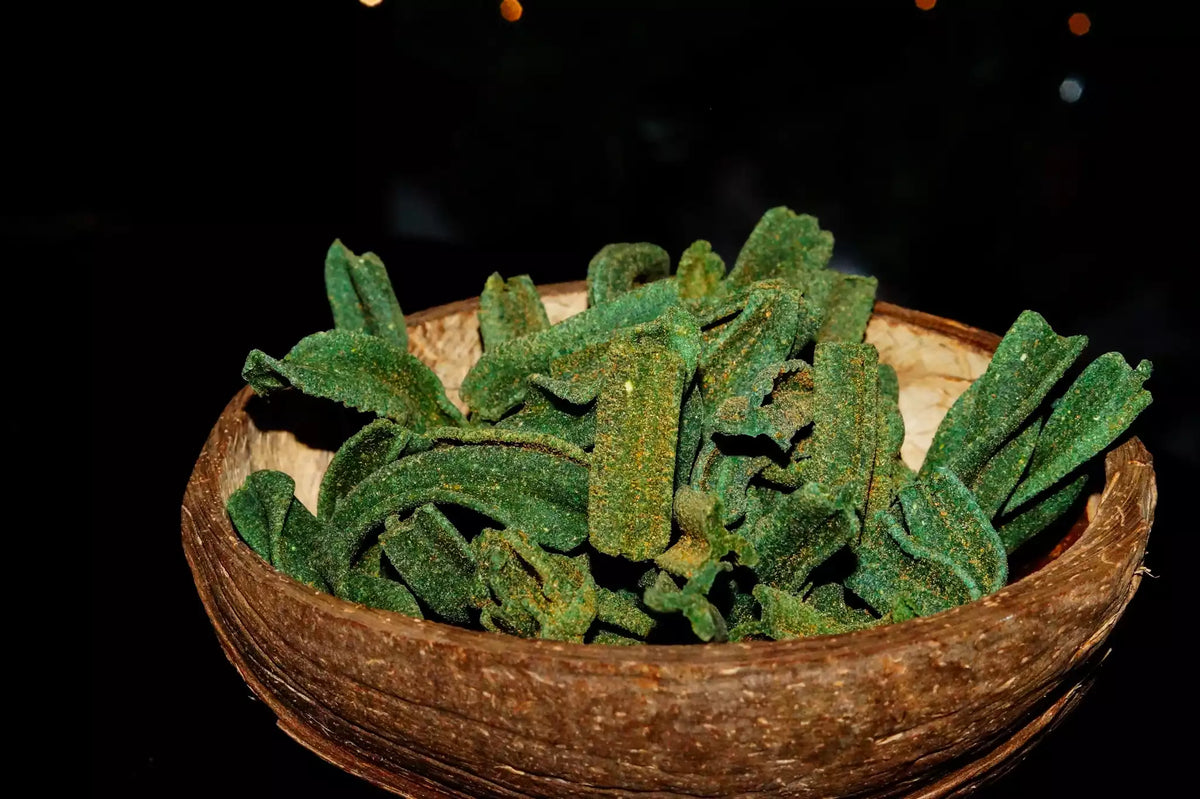 Bio Spirulina Bites in Schüssel