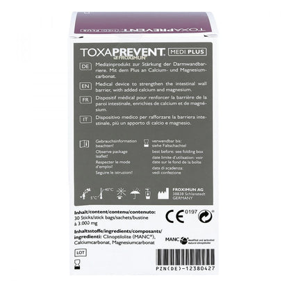 Rückseite FROXIMUN Toxaprevent Medi Plus Verpackung 